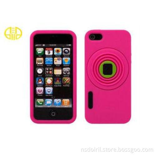 Funny black Silicone Smartphone Protective Cases Camera sty
